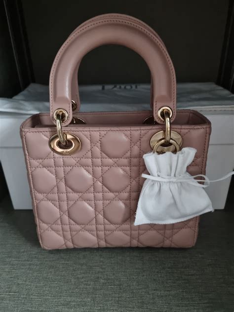 small lady dior blush cannage|Dior cannage bag.